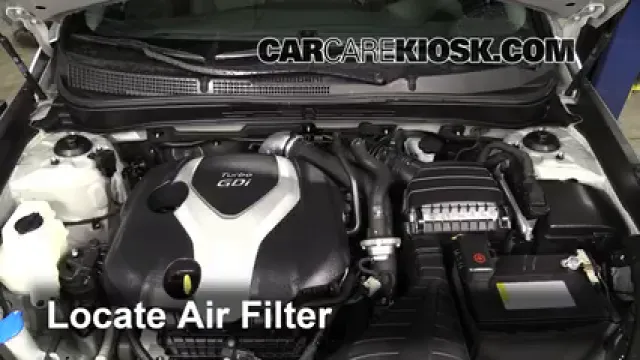 2013 Hyundai Sonata Limited 2.0L 4 Cyl. Turbo Filtre à air (moteur) Changement